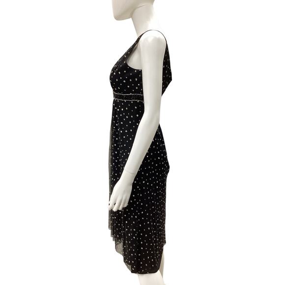 Kalinka New York Bergdorf Goodman Dress Women’s Size 8 Mesh Overlay With Shimmer - Picture 3 of 5